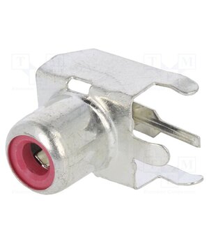 588 Connector: RCA; socket; female; angled 90°; THT; brass; tinned BdlB10ViffF8Op_7p5t8zRGyDdXUeEHnpc2OJsyDvSM
