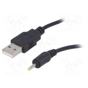AK-DC-02 Cable; USB A plug,DC 2,5/0,7 plug; straight; black; 0.8m; 5÷50°C VYgq-wDo3vJjQgvnz_g1fqfMV8rdAbA0RVteENqDRWQ