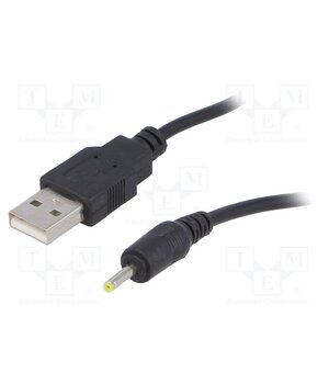 AK-DC-02 Cable; USB A plug,DC 2,5/0,7 plug; straight; black; 0.8m; 5÷50°C VYgq-wDo3vJjQgvnz_g1fqfMV8rdAbA0RVteENqDRWQ