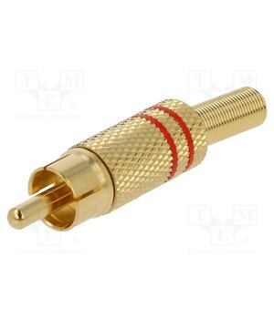 1573 01 V ROT Connector: RCA; plug; male; audio video; with strain relief; metal OTze8hJRNNesI_qhh0HCWnsyacwUW0NunNtQM_UfHjM