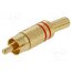 1573 01 V ROT Connector: RCA; plug; male; audio video; with strain relief; metal OTze8hJRNNesI_qhh0HCWnsyacwUW0NunNtQM_UfHjM