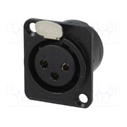 FC61900 Connector: XLR; socket; female; PIN: 3; soldering; black; metal LIn_uhLniNG2SCreYYp4_g_wL4CFZH4JE_MA5x2jrrE