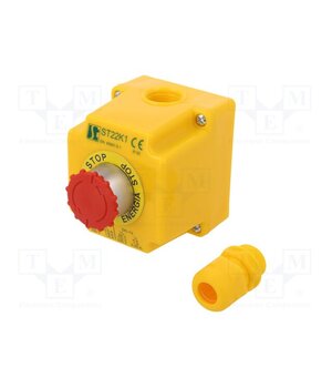 ST22K1\05-1 Control cassette; ST22; No.of butt: 1; mushroom; IP65; plastic; NC 3rrlrNu81x_eSp4dAlUL-BskFbnQC_rCIi4be-q1btE
