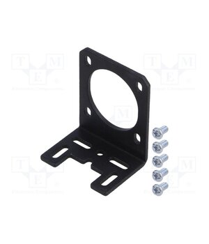 STAMPED ALUMINUM L-BRACKET FOR NEMA 14 Bracket; black; bracket,mounting screws; aluminum; 1pcs; NEMA 14 hiC1rV6XWBS8Qe5_ug73CBlVKkBVzh3H8FU9bXHPQ-8