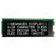NHD-0420CW-AW3 Display: OLED; alphanumeric; 20x4; Dim: 92x31.5x6.5mm; white; 1x20 TnhH6SDK0dXO0_n18SfOroBw0Vzjk9k2_uAa8N2BQnM