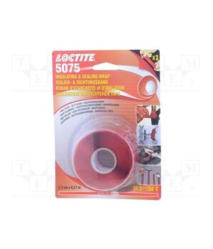 LOCTITE 5075 IDH: 1684617 Tape: self-amalgamating; red; 25mm; L: 4.27m; Thk: 0.5mm; -54÷260°C 3BZ23rzCyo9PAzwd8P3Vy5-RElebyh2fm07MeNAkRxs