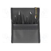 5-060-A Tweezers: kit; for precision works; ESD; 6pcs. mKUjAXUjIqw9EIjvyQ31d5tambJ52tUCrWxga9oi2HA