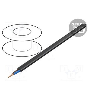 H03VVH2-F/2X1.00BK Wire; H03VVH2-F,OMY; 2x1mm2; flat; stranded; Cu; PVC; black; 300V dPTD6ss-XSC2ihLdTHkac_y3kIkk7BSLSp10-sL9wcg