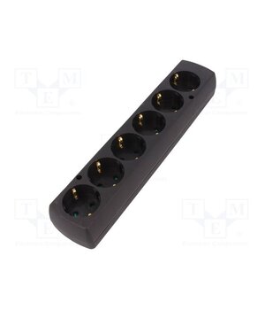 5907570028623 Connector: AC supply; female; splitter; 2P+PE; 250VAC; 16A; black tNBE2t-vZsS8EgomSchpkrFJbcx0uo3SItPmEnIGcSw