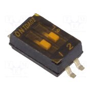 TDA02H0SB1 Switch: DIP-SWITCH; Poles number: 2; OFF-ON; 0.025A/24VDC; Pos: 2 2DSCXoImmCz0KCWhzxGKV3ysVornPQ3TXoSsjONxu2I