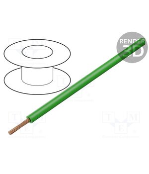 61.7607-25 Wire; Silivolt®-1V; 1x1mm2; stranded; Cu; silicone; green; 1.5kV BoKw40tbejr7LCkzbyMiY5lLU2FTGWVp8KyMMyJModM