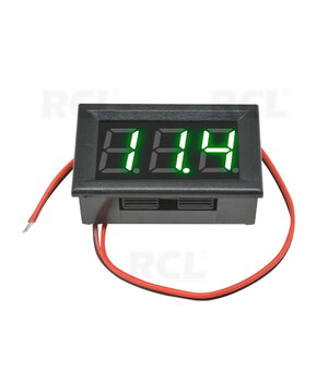 VOLTMETRS - MODUĻIS 0,56" LED zaļš, maiņstrāva 70-500 V, ar korpusu, 2 vadi

 ATMV34Z.jpg