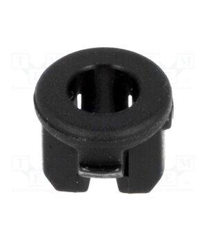 FIX-LED3-28 LED holder; 3mm; one-piece; black; UL94V-2; L: 4.8mm; polyamide wTQwXnwct4FZtIg-TfkZW5K3vbIR2zP2sGRZ2rI0OA8