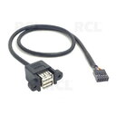 CABLE 2xUSB for case <=> XH2.54 9pin, 0.5m CKAK141.jpg