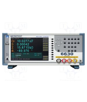 6630-05 LCR meter; Meas.accur: ±0.05%; LCD TFT 7"; 6 digits; 800x480 q-JOtTwkJTgi2pvQNnq3NRLgZmgqPaV8RHukZR-egs0