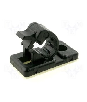 KC04J Self-adhesive cable holder; polyamide; black; UL94V-2 G6daeFHdxh9aaysyjSE94a6mAjtO3OT06TiDyCHPEXQ