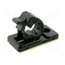 KC04J Self-adhesive cable holder; polyamide; black; UL94V-2 G6daeFHdxh9aaysyjSE94a6mAjtO3OT06TiDyCHPEXQ