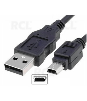 DATORU KABELIS USB-A <> mini USB-B-5P 1 m

 CKAK161_1AS.jpg