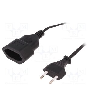 CP123 Extension lead; Sockets: 1; black; 2m 0JnWkdWzsPVMCeBaeXGA4K8QGbe2axwznkeMlnQj0PI