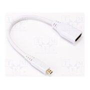 MICRO-HDMI TO HDMI-A (F) CABLE 235 WHITE Accessories: connection cable; white; 235mm Yx6T34t9MaJY-2djwkQap4MFR-xuWQkt_rbfka7THaM