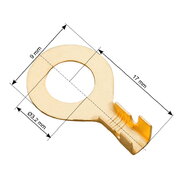 НАКОНЕЧНИК на провод для винта M3x<1.5мм², неизолированный CAR032G.jpg