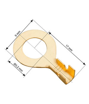 НАКОНЕЧНИК на провод для винта M3x<1.5мм², неизолированный CAR032G.jpg