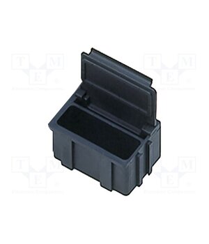 9-322-VE10 Container: box; with flap; ESD; black zs3bkGbc7bPiupZ43b-2e4bWsEQcdkLmeWIn_l46AIM
