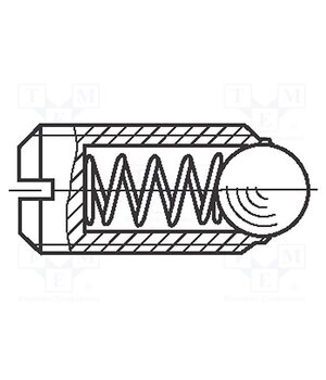 1479458 Ball latch; steel; BN 13363; Thread: M3; 7.4mm; Cut: slotted; HALDER UA2KdLLNqmKRdRIqN02bFgSbxLuNfOhqiiKRDsefISw