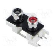 PHS-10B Connector: RCA; socket; female; double; angled 90°; THT Tz0uQx0DaRXSjZSYQeCnNhffYc1MwBglVPGBhMQpw6I