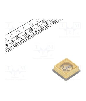 C3535DUVC-QB-D Power LED; UV-C; 3535; 120°; 30mA; λd: 270÷280nm; 5.5÷7VDC; SMD dB5Q6gInHGl6DAXbUujnnfx6M_sQ6Ekh9Y2FPGQA4aI