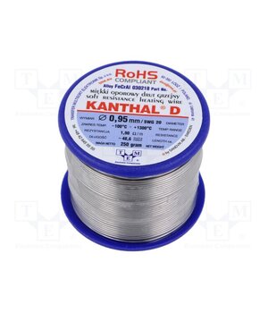 030218 250G Resistance wire; 1.9Ω/m; -100÷1300°C; 0.25kg; Øout: 0.95mm; FeCrAl XO1DGb7-An-sNnRFDjy015pt-4HRdYGG8veE7Ff_W6E