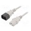 LT-602+501 H05VV-F 0.75/3C GRY 1.8M Cable; 3x0.75mm2; IEC C13 female,IEC C14 male; PVC; 1.8m; grey es5TEmMno8C4xm2i_IjRPKRsvWITqNn6JDS8d6Elqfw