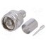J01020A0127 Connector: N; plug; male; straight; 50Ω; crimped; for cable; PTFE rQwiLCVTzwFGEuC4H3oL-E_KgjUh6HADCpo4djFWvX4