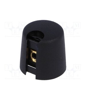 A1016049 Knob; with pointer; plastic; Øshaft: 4mm; Ø16x16mm; black; A10 mWnB2uUNqkaCuDLrxY8nMQUFi2iEWlRpxxapkG8AYcI