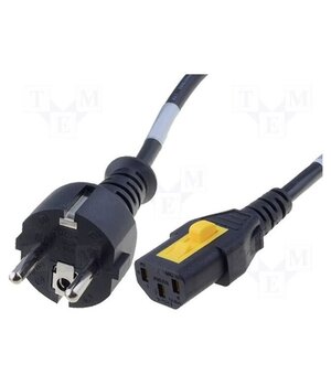 6051.2003 Cable; 3x1mm2; CEE 7/7 (E/F) plug,IEC C13 female; PVC; 2m; black ZrCUX7QmbmsAA7YF6lVkLARaDAh8uC20cp_NmsEspT4