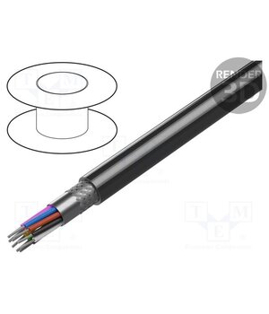 9945 060500 Wire; 9x22AWG; stranded; Cu; Insulation: PVC; chrome; RS232; 152m Ytns56SEtXWqiR3tnKjOFPN_ydtVhHZ8_a5mjtFoPCY