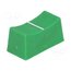 CS1 TYPE A GREEN Knob; slider; green; 23x11x11mm; Width shaft 4mm; plastic hBPE1mVnZGDFgZQKclUPbG0KiNkyWWpaM3OTh7hq8HY