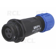 CONNECTOR WEIPU SP1311/S3, 3pin socket for housing/cable ø4÷6.5mm, 13A 250V, IP68