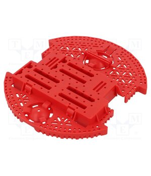 ROMI CHASSIS BASE PLATE - RED Chassis; POLOLU Romi; red; Kit: Romi chassis; 165mm Ev2MRXXWGRbP55qWnoTp6EgUh4ot_2NUA-s6L3OPN_E