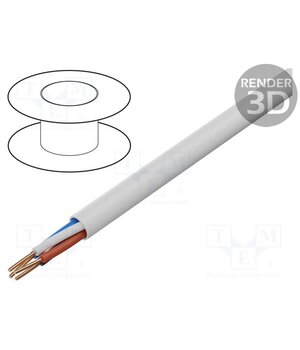 LA0051 Wire; BiTprotect,YTDY; 4x0.5mm; round; wire; Cu; PVC; white; CPR: Eca S27-yI6-wRCREHXIDTslIRThYS-25NRXjmckmZpVikk