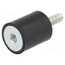 DVA.2-60-30-M10-28-55 Vibration damper; M10; Ø: 60mm; rubber; L: 30mm; Thread len: 28mm dKXZf5ndPS1lYCc3zD86DCFhB6PysA5XpHPdkkBqWvY