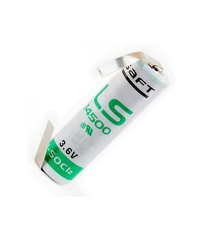 Litija baterija 3,6 V 2600 mAh, LS14500CNR Saft, lodējama

 BSL6_26L.jpg