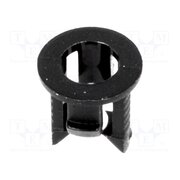 FIX-LED3-7 LED holder; 3mm; one-piece; black; UL94V-2; L: 5.6mm; polyamide qxUOjR2DoOaUhBGV9oVTNULTbxLRAbCZ-29PDtvJNl8