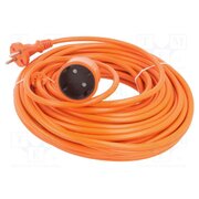 W-96966 Extension lead; 2x1.5mm2; Sockets: 1; PVC; orange; 25m; 16A NcL7VuOksXoNFpFUWJHy1yiqjCNkgI_5L6ccVDXz5vU