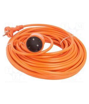 W-96966 Extension lead; 2x1.5mm2; Sockets: 1; PVC; orange; 25m; 16A NcL7VuOksXoNFpFUWJHy1yiqjCNkgI_5L6ccVDXz5vU