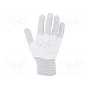 109-0415 Protective gloves; ESD; XL; Features: dissipative; white,grey 2EENPYNlTLeOdyiBqnvcDe_jjkvRYOyjGyf9LB1k4fc