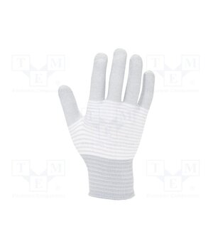 109-0415 Protective gloves; ESD; XL; Features: dissipative; white,grey 2EENPYNlTLeOdyiBqnvcDe_jjkvRYOyjGyf9LB1k4fc