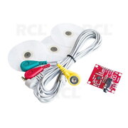 Širdies elektrokardiogramos ECG jutiklio modulis su AD8232,  rinkinys CJJ0079.jpg