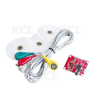 Širdies elektrokardiogramos ECG jutiklio modulis su AD8232,  rinkinys CJJ0079.jpg