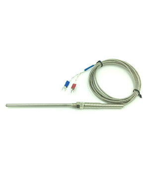 Thermocouple Sensor K type Stainless Steel  ø5x100mm, 0-400°C, 1.5m CJJ0089.jpg